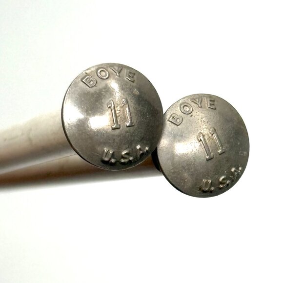 Boye Single Point Classic Knitting Needles Size 11 14" 35cm Made In USA White - Picture 3 of 3